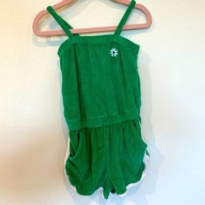 Gap Kids Green Terrycloth Romper